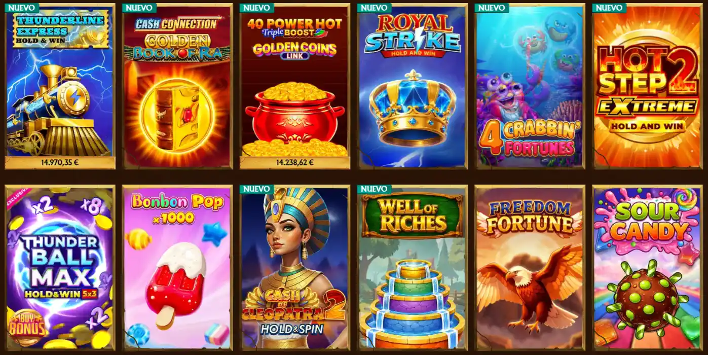 Amunra Casino Tragaperras y Proveedores